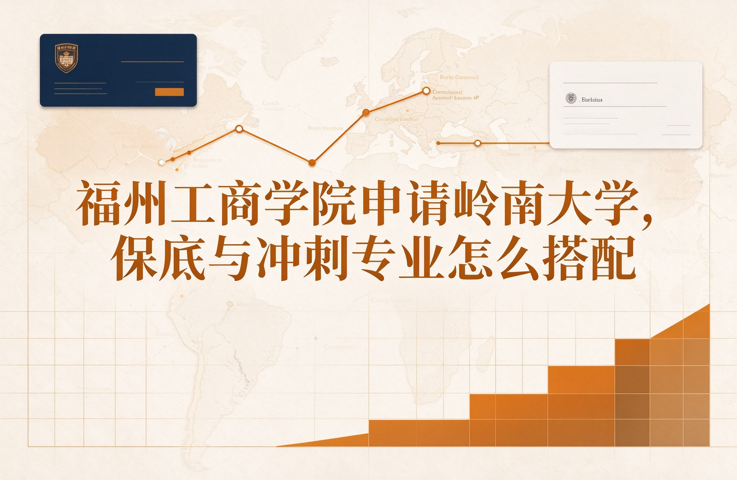 福州工商学院申请岭南大学，保底与冲刺专业怎么搭配