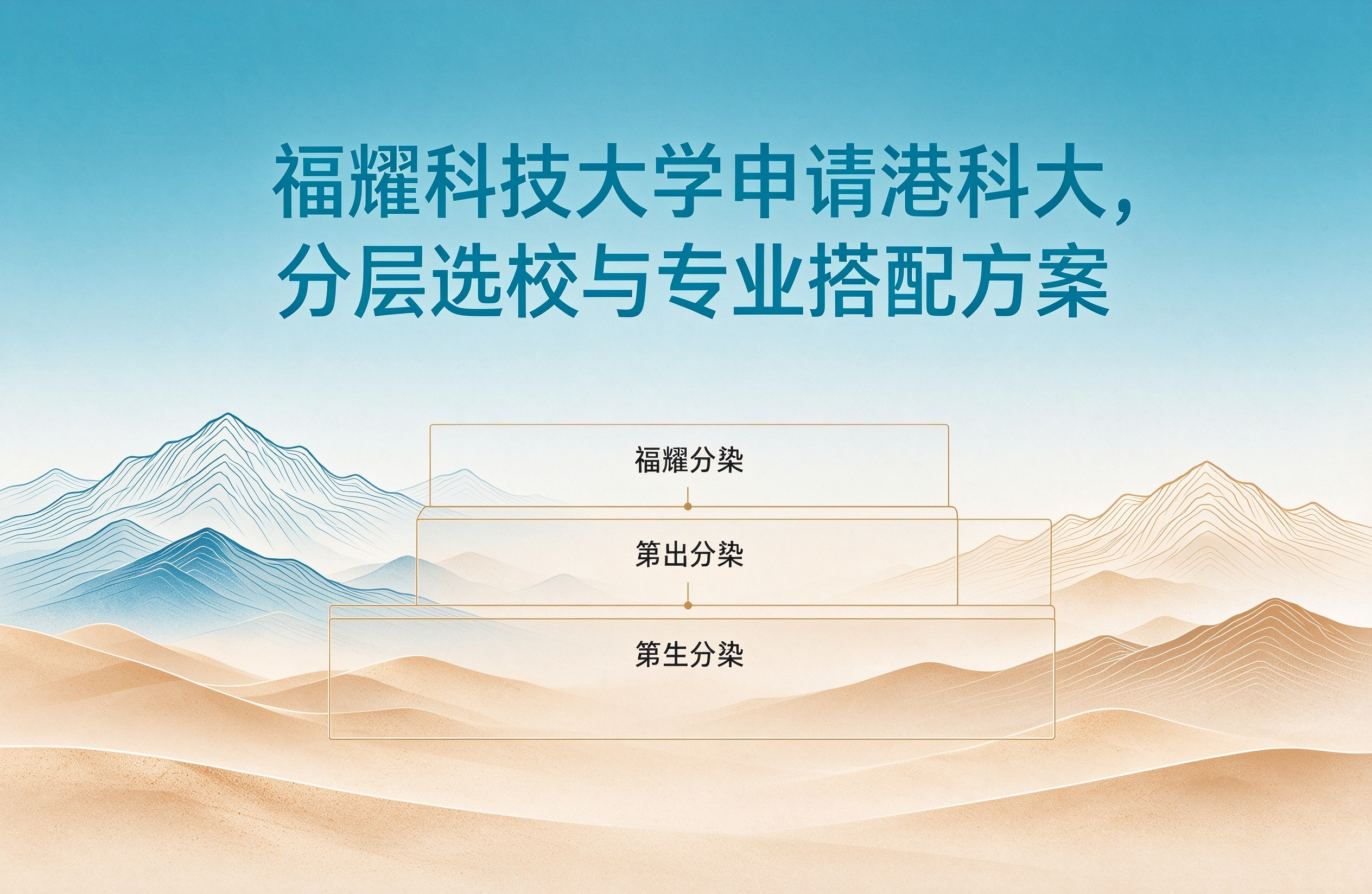 福耀科技大学申请港科大，分层选校与专业搭配方案