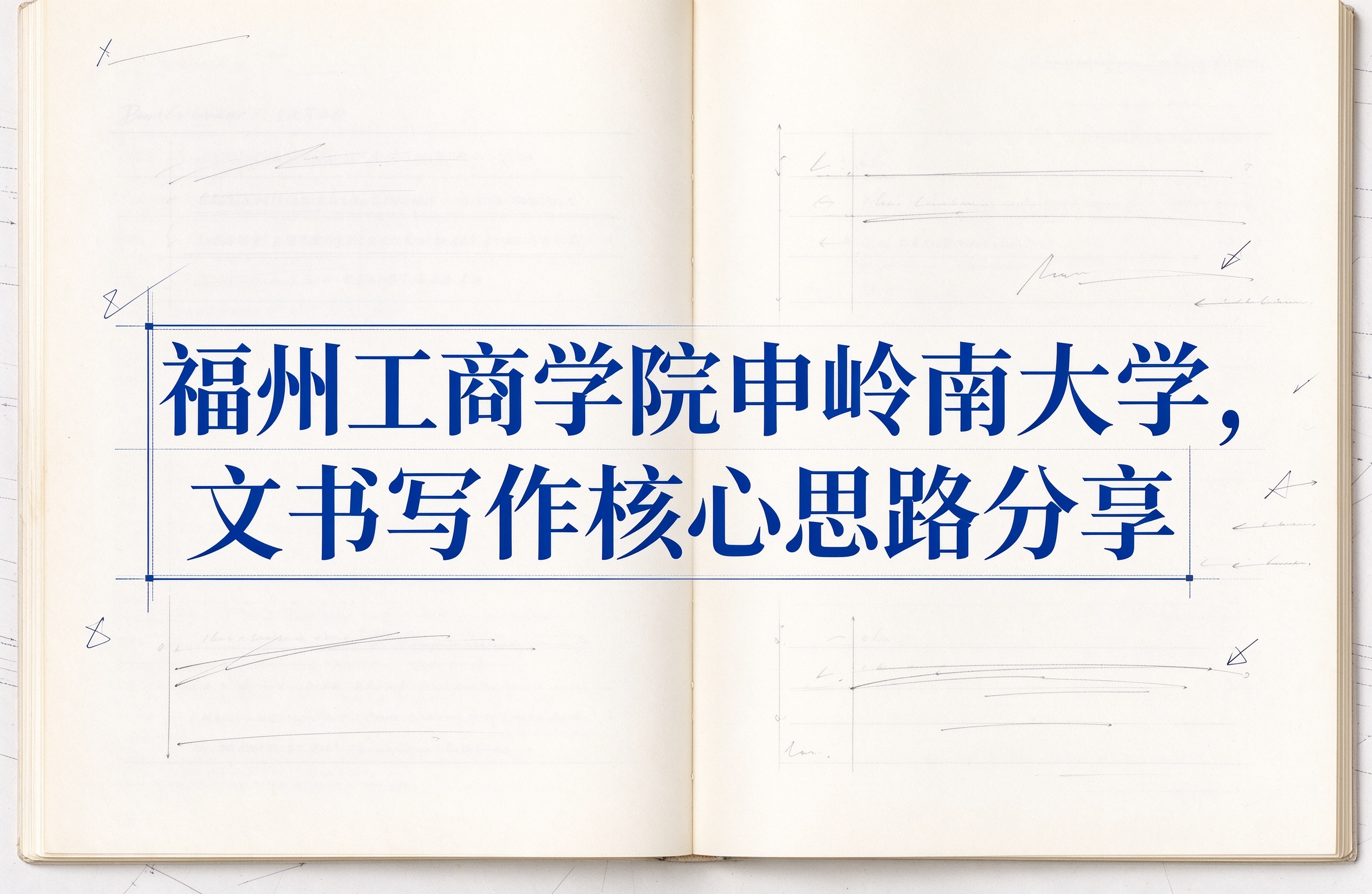 福州工商学院申岭南大学，文书写作核心思路分享