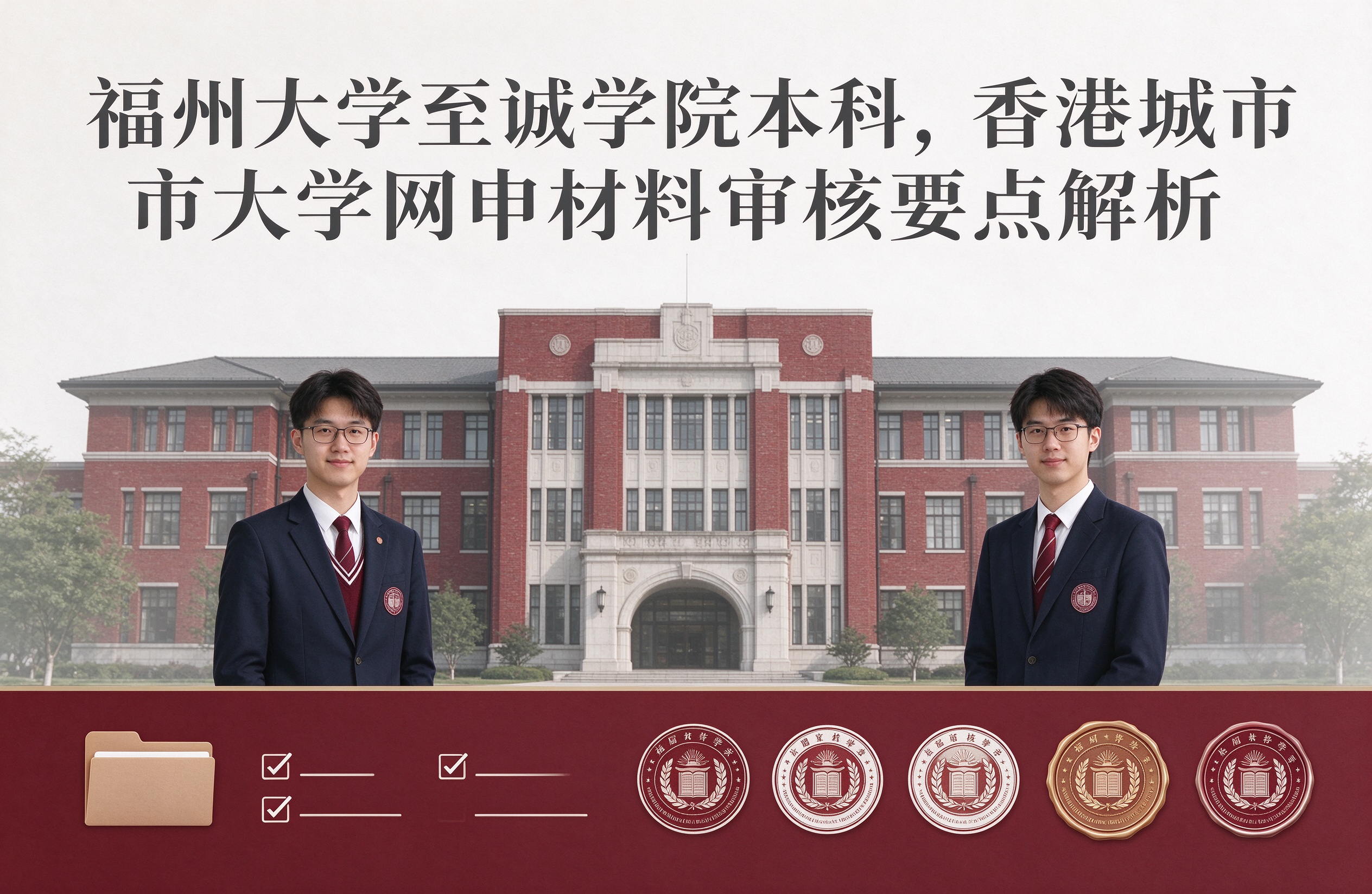 福州大学至诚学院本科，香港城市大学网申材料审核要点解析