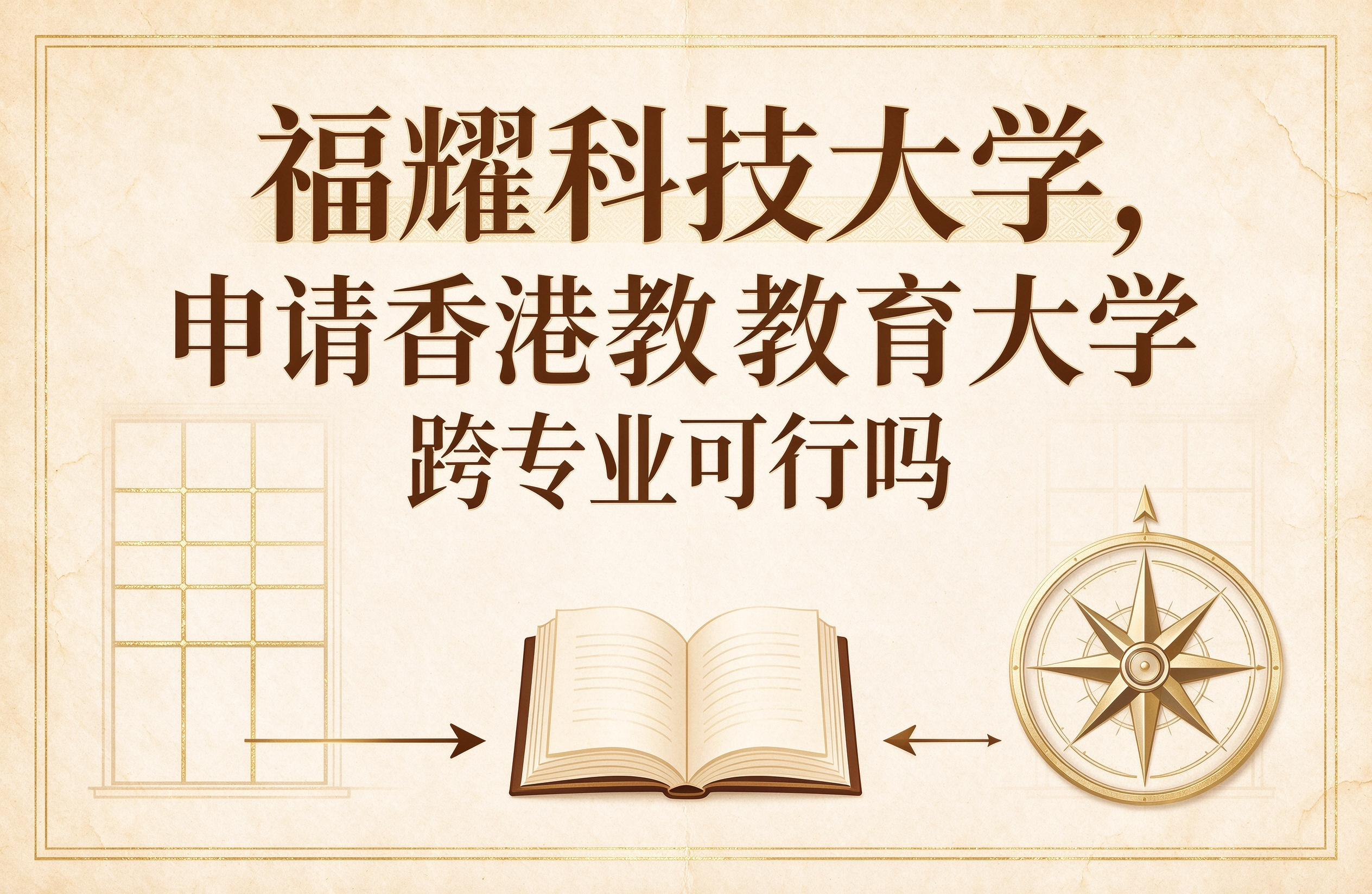 福耀科技大学，申请香港教育大学跨专业可行吗