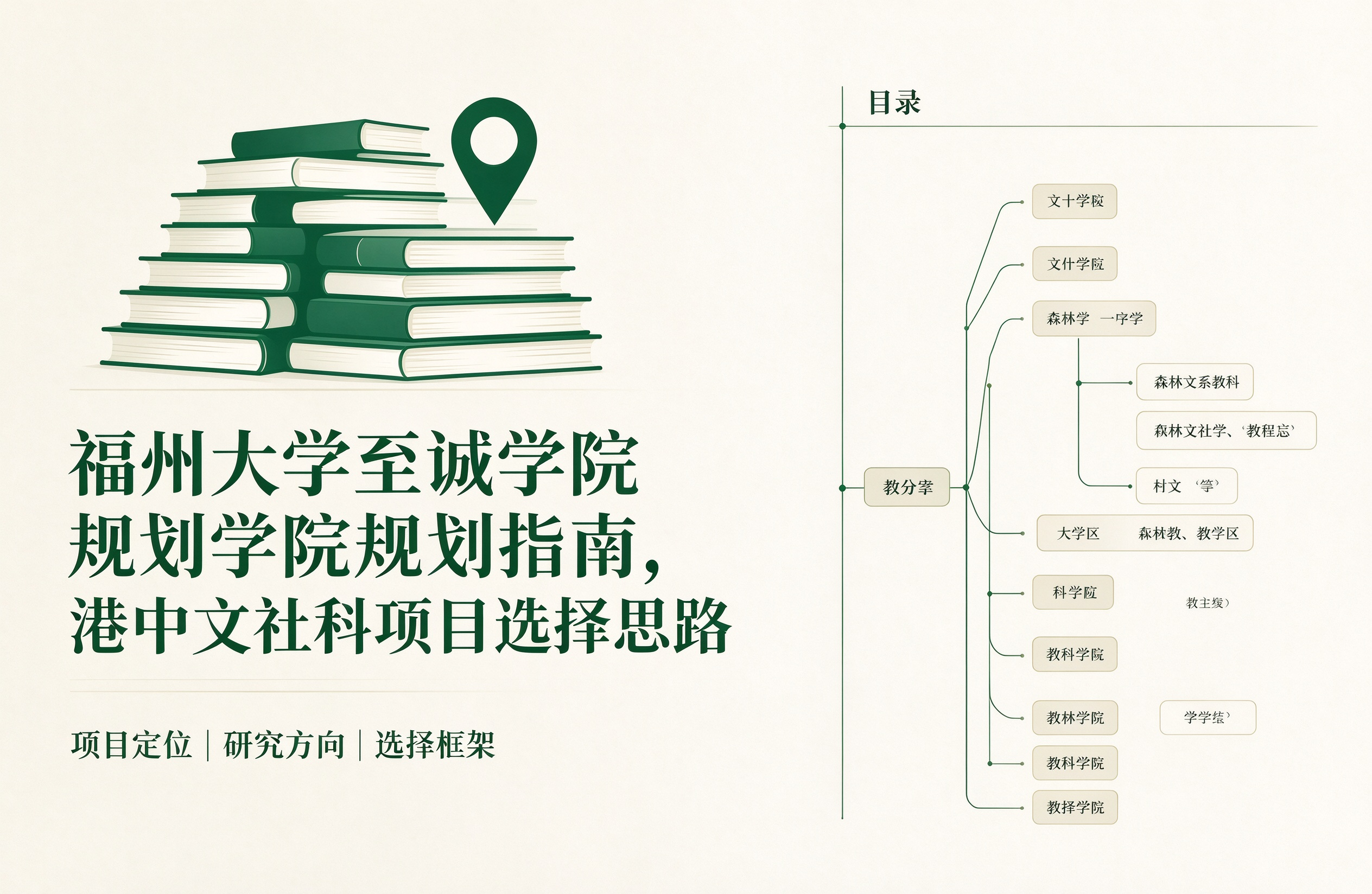 福州大学至诚学院规划指南，港中文社科项目选择思路