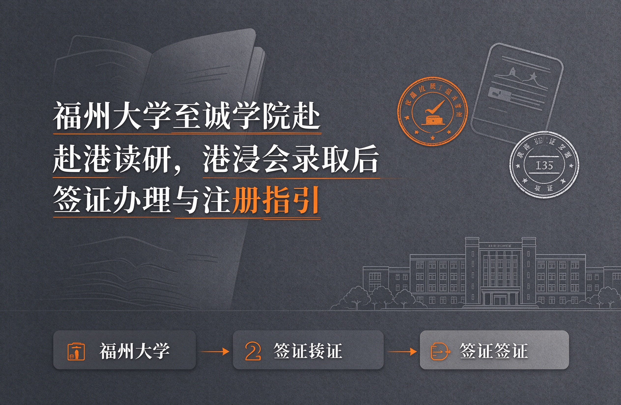 福州大学至诚学院赴港读研，港浸会录取后签证办理与注册指引