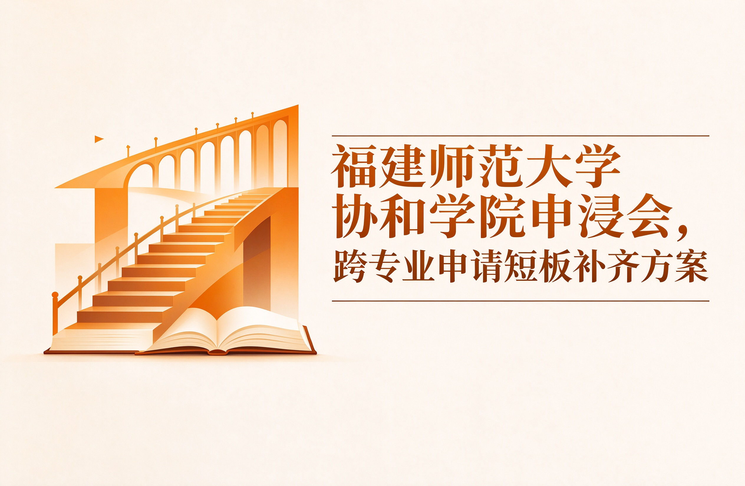 福建师范大学协和学院申浸会，跨专业申请短板补齐方案