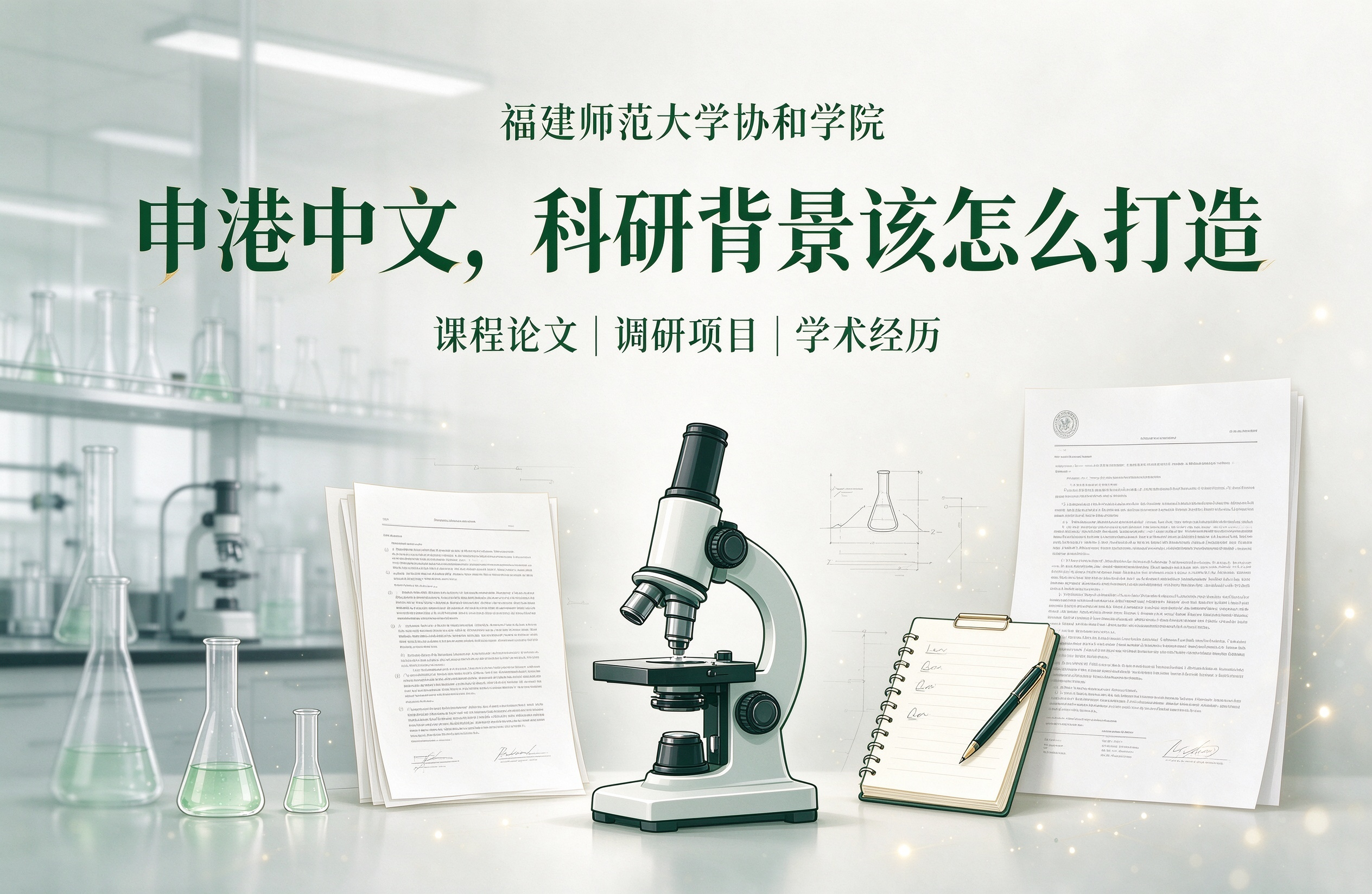福建师范大学协和学院申港中文，科研背景该怎么打造
