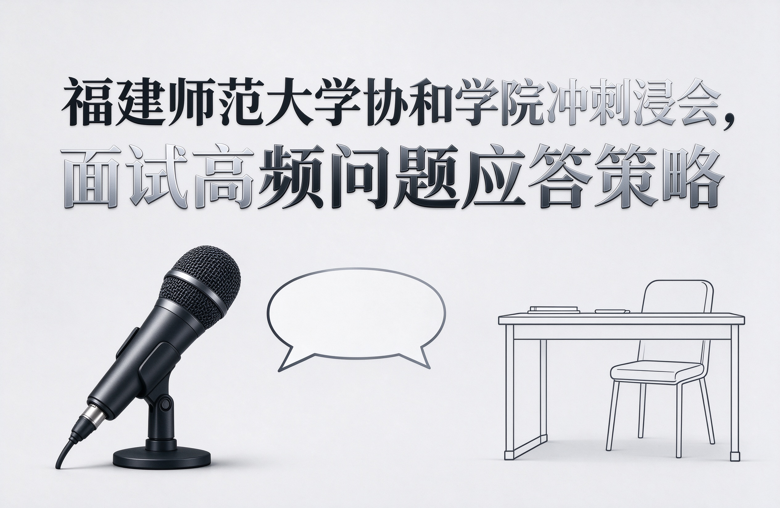 福建师范大学协和学院冲刺浸会，面试高频问题应答策略