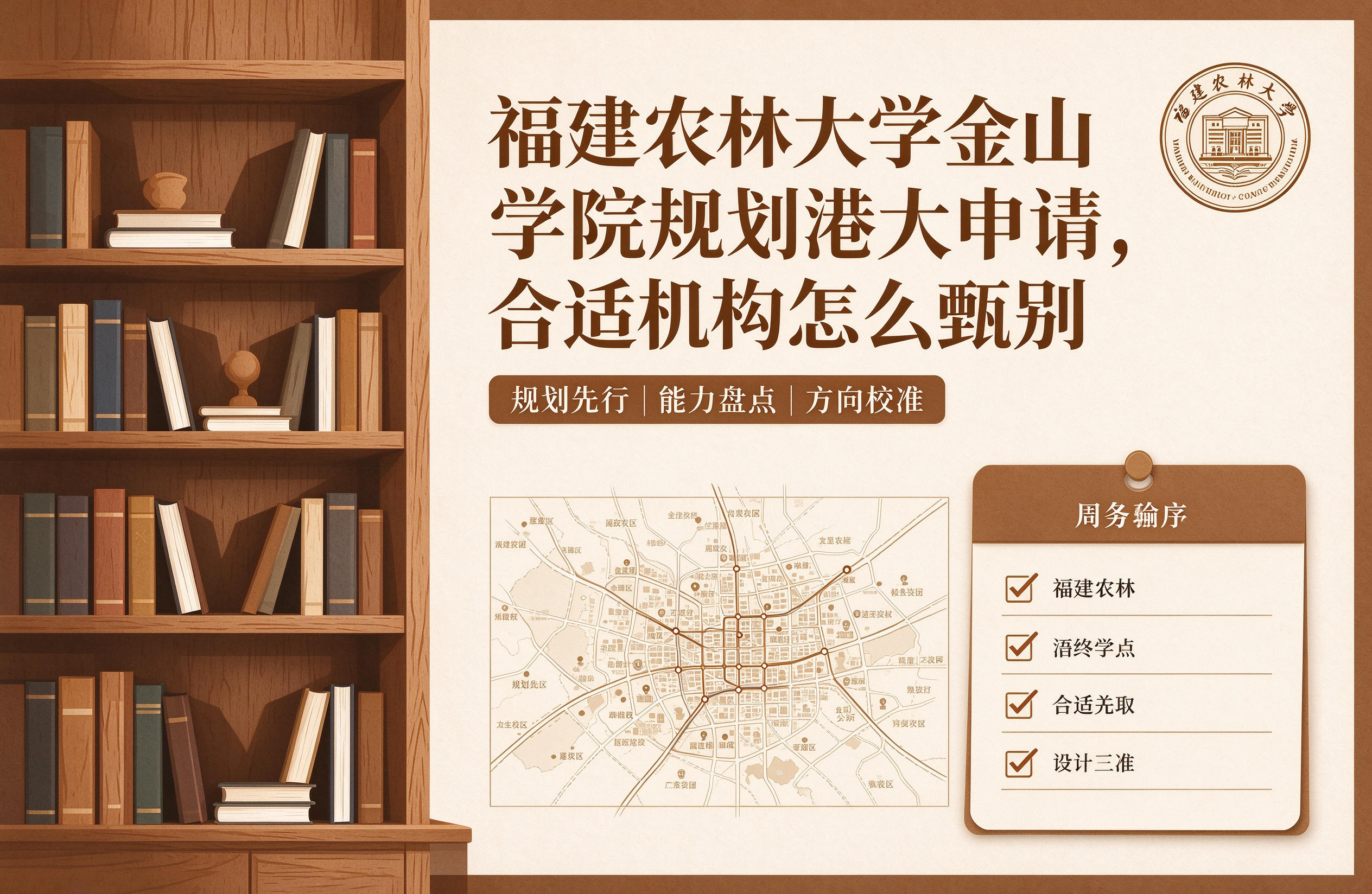 福建农林大学金山学院规划港大申请，合适机构怎么甄别