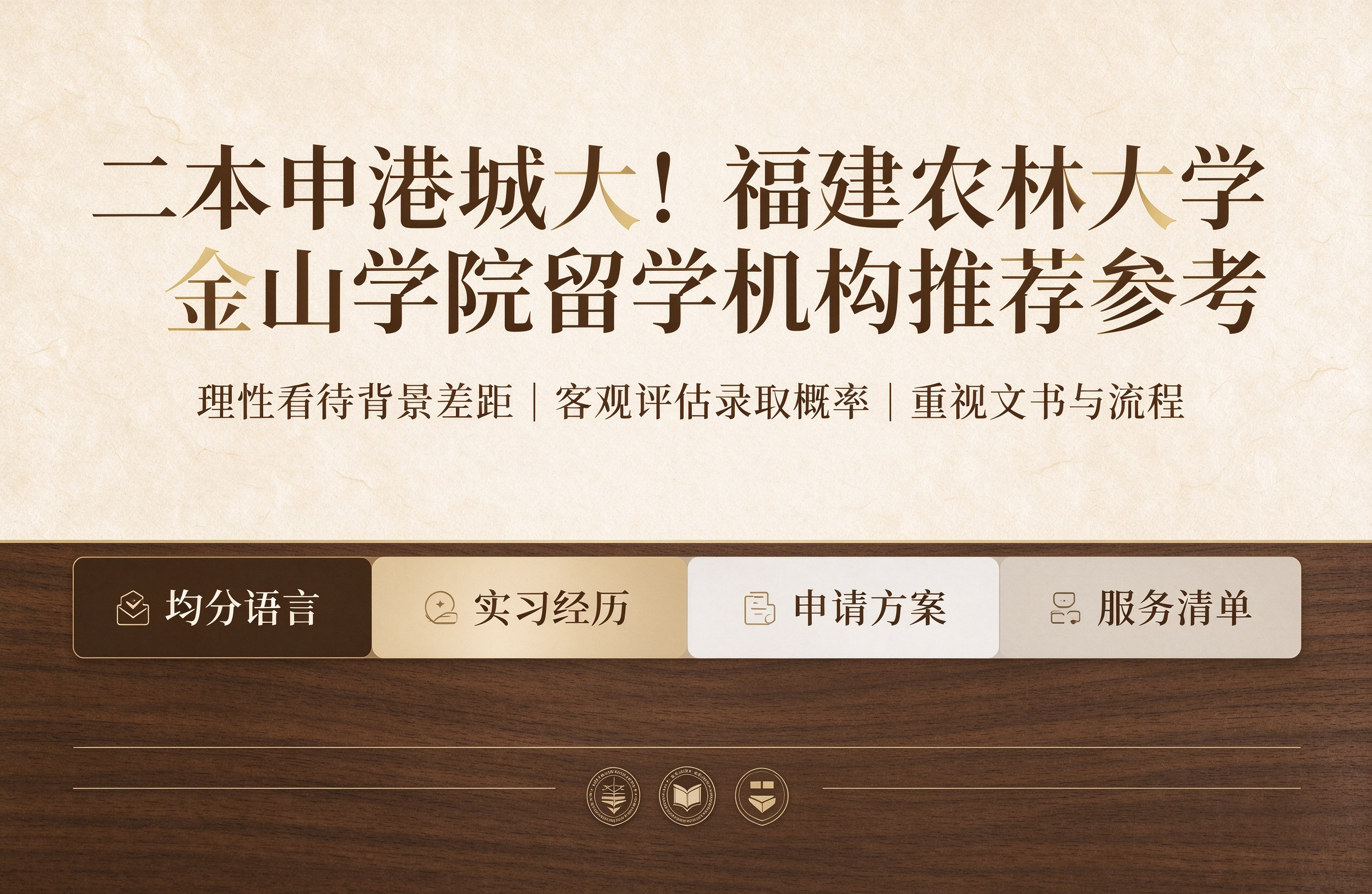 二本申港城大!福建农林大学金山学院留学机构推荐参考