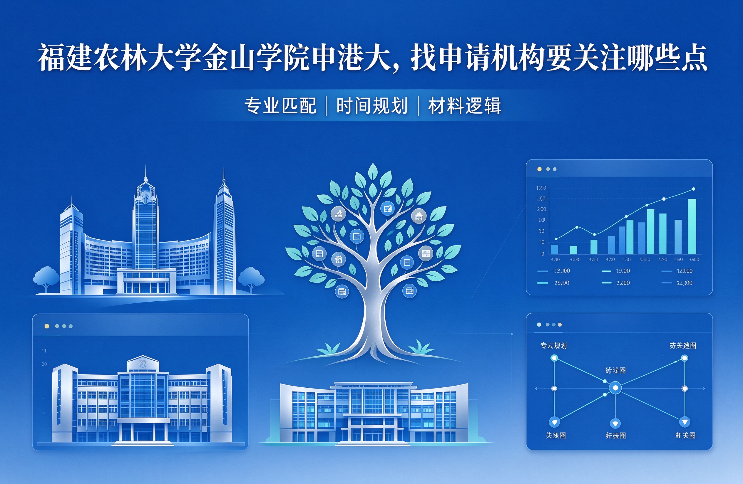 福建农林大学金山学院申港大，找申请机构要关注哪些点